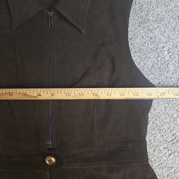 Vintage Chocolate Brown Anny Vest - Picture 6 of 7